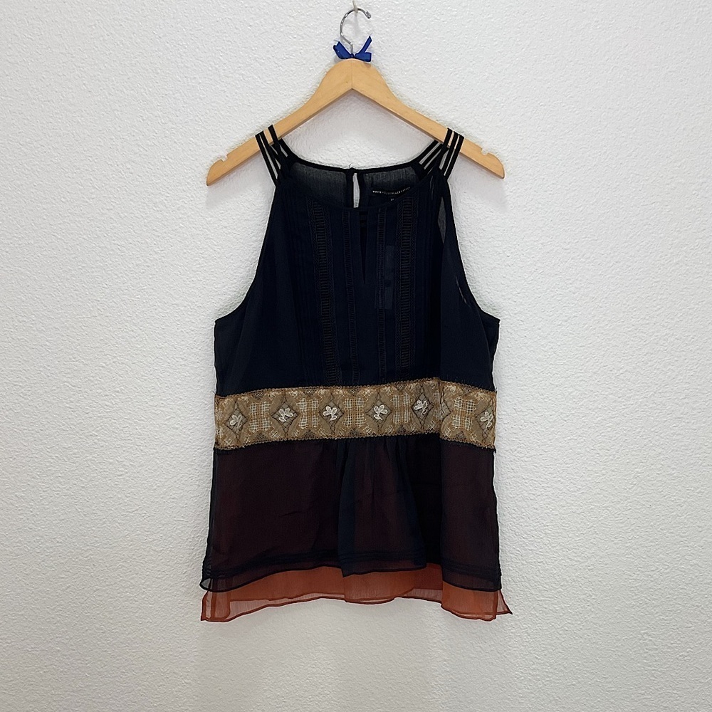 NWT White House Black Market Sheer Tank Top